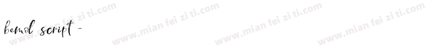 bemol script字体转换